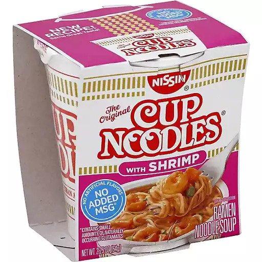 Nissin Cup Noodles with Shrimp