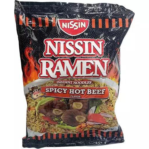 Nissin Ramen Spicy Hot Beef 62g