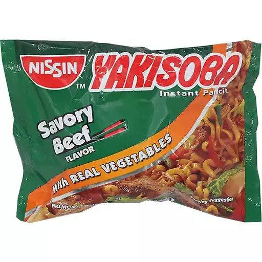 Nissin Yakisoba Savory Beef Pouch 59g