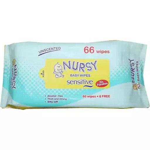 Nursy Unscented Baby Wipes 66s