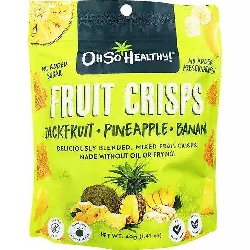 Oh So Healthy Fruit Crisps Jackfruit, Pineapple & Banana - 40g