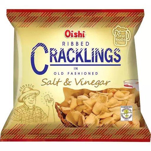 Oishi Cracklings Salt & Vinegar - 50g