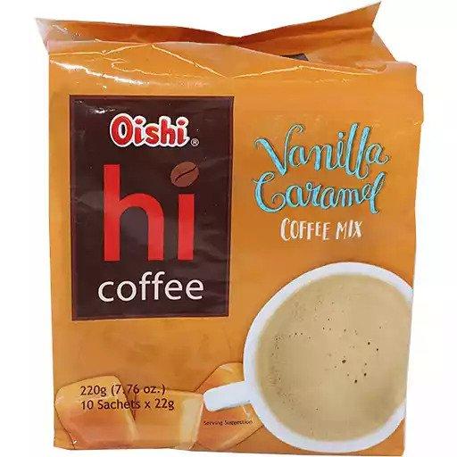 Oishi Hi Coffee Vanilla Caramel Mix 22g 10s