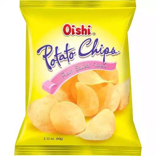 Oishi Potato Chips Plain Salted - 60g