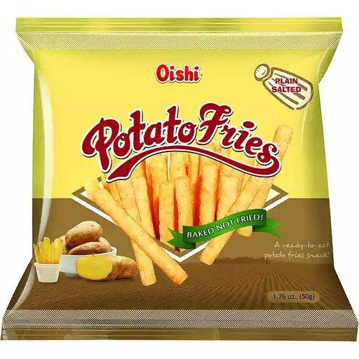 Oishi Potato Fries Plain Salted - 50g
