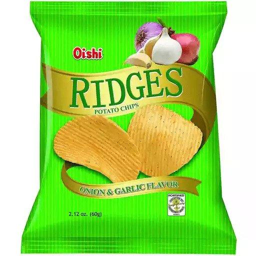 Oishi Ridges Onion & Garlic Flavor - 60g