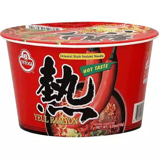 Ottogi Instant Noodle, Oriental Style, Hot Taste