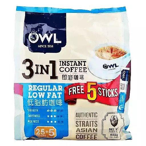 Owl 3in1 Low Fat Coffee - 20g x 30pcs