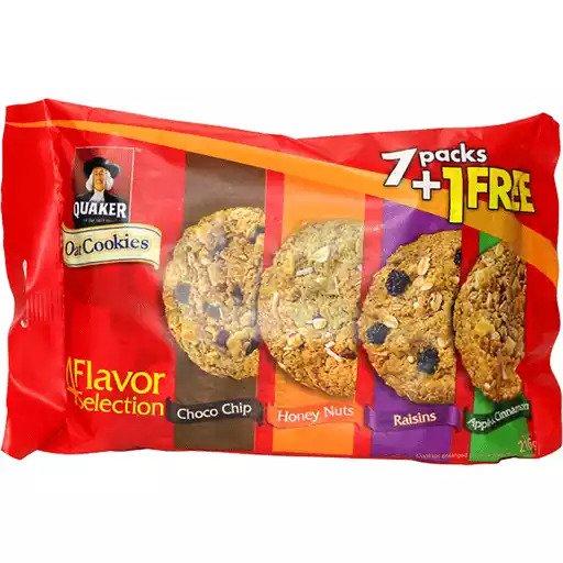 Quaker Cookies Variety Pack 216g 7+1