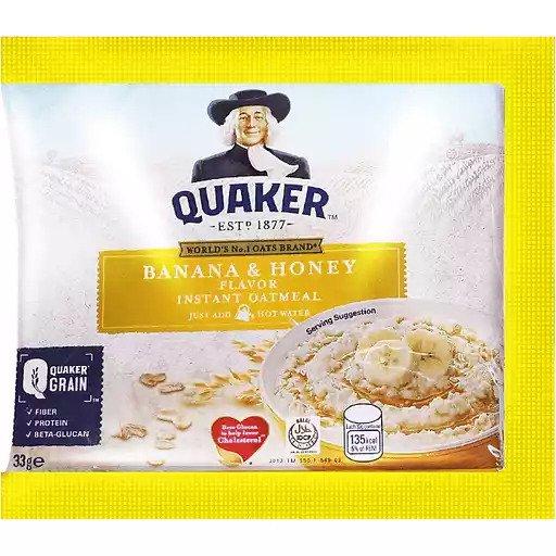 Quaker Instant Oats Banana & Honey - 33g