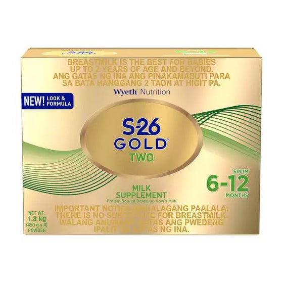 S26 Gold Two (6-12 Months) Milk Supplement - 1.8kg