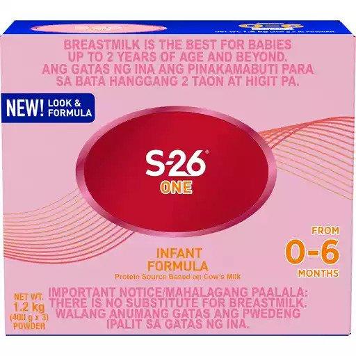 S26 One Infant (0-6 Months) Formula - 1.2kg