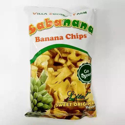 Sabanana Banana Chips Sweet Original Lite 100g