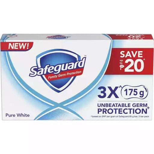 Safeguard Pure White Tripid Pack - 175g x 3pcs