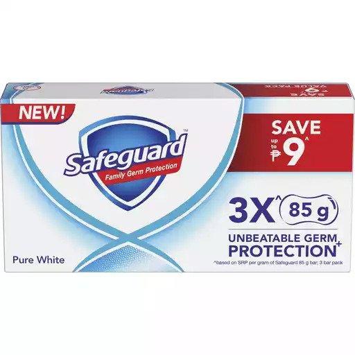 Safeguard Pure White Tripid Pack - 85g x 3pcs