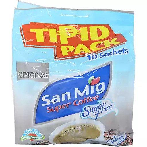 San Mig 3in1 Sugar Free Coffee Tipid Pack - 10pcs