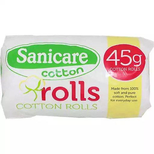 Sanicare Cotton Rolls - 45g