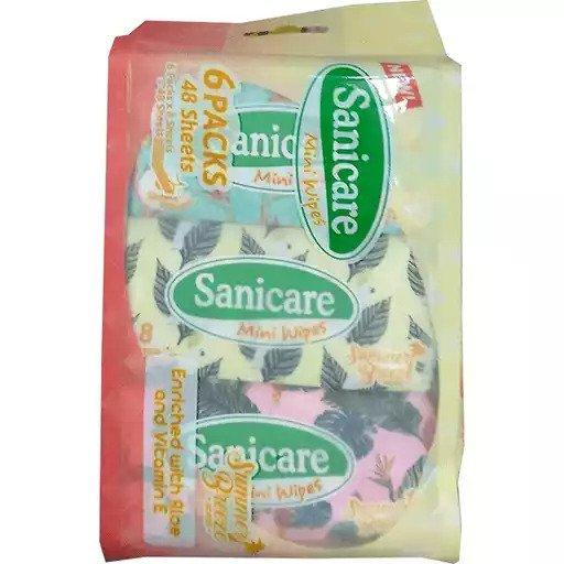 Sanicare Mini Wipes 48 Sheets 6s