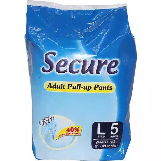 Secure Adult Diaper Pull Ups Large 5s