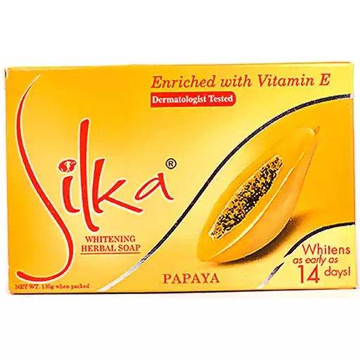 Silka Papaya Whitening Herbal Soap - 135g