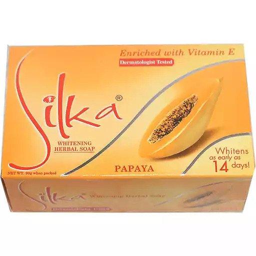 Silka Papaya Whitening Herbal Soap - 90g