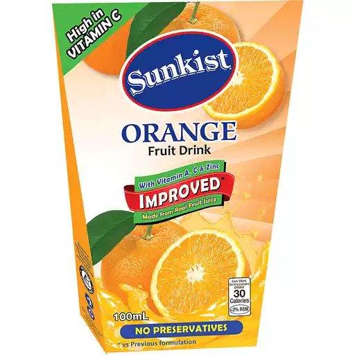 Sunkist Orange Juice Drink - 100ml