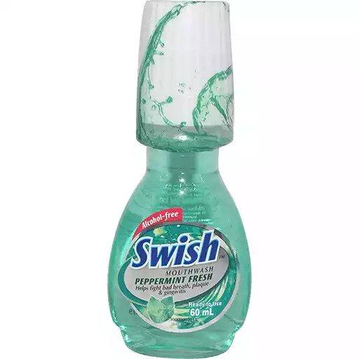 Swish Mouthwash Peppermint Fresh 60ml