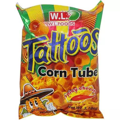 Tattoos Corn Spicy Cheese Chips 88g