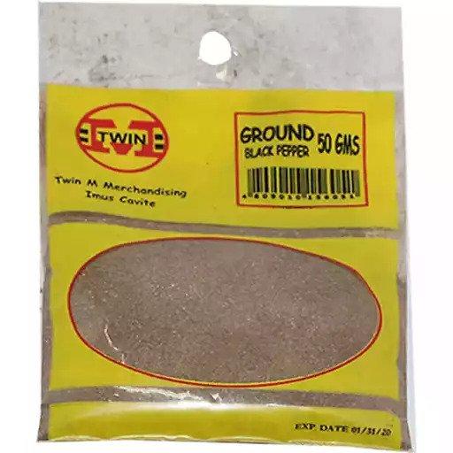 Twin M Spices Ground Black Pepper 50g