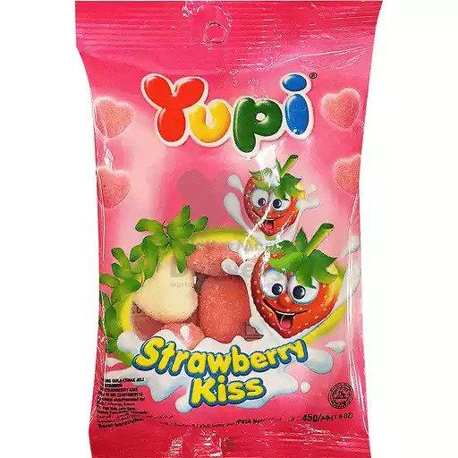 Yupi Gummy Strawberry Kiss 45g